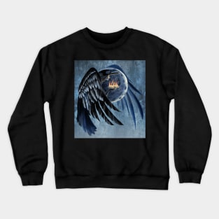 Moon Raven woman Crewneck Sweatshirt